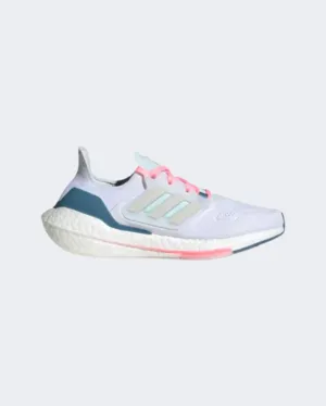 Adidas Ultraboost 22 Women Running Shoes White/Grey/Blue Gx5929