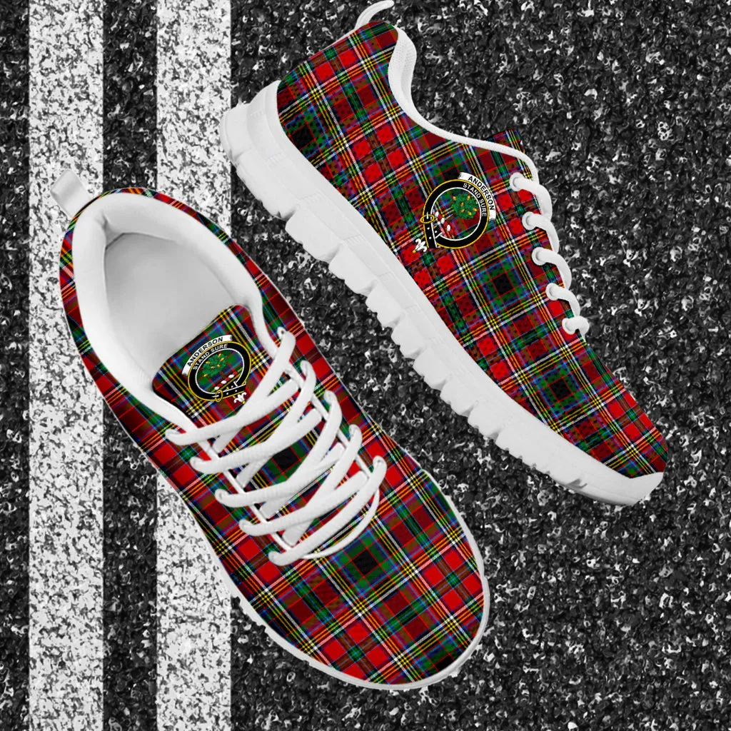 Anderson of Arbrake Tartan Sneakers with Family Crest