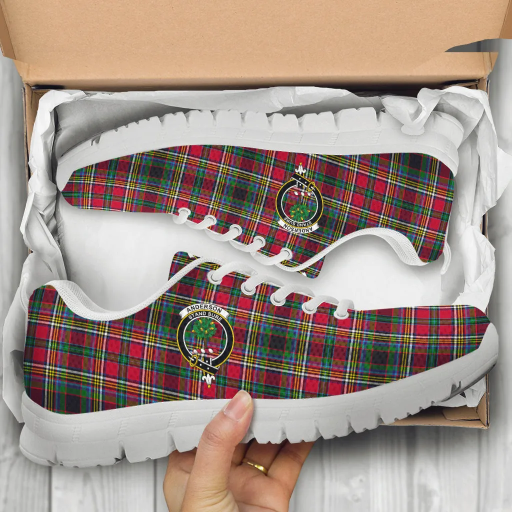 Anderson of Arbrake Tartan Sneakers with Family Crest