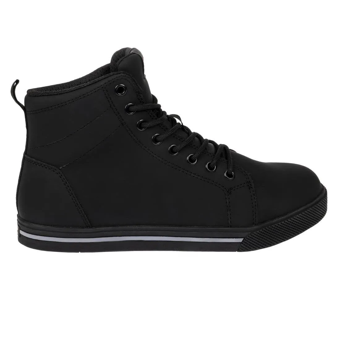 BA061-44 Slipbuster Recycled Microfibre Safety Hi Top Boots Matte Black 44