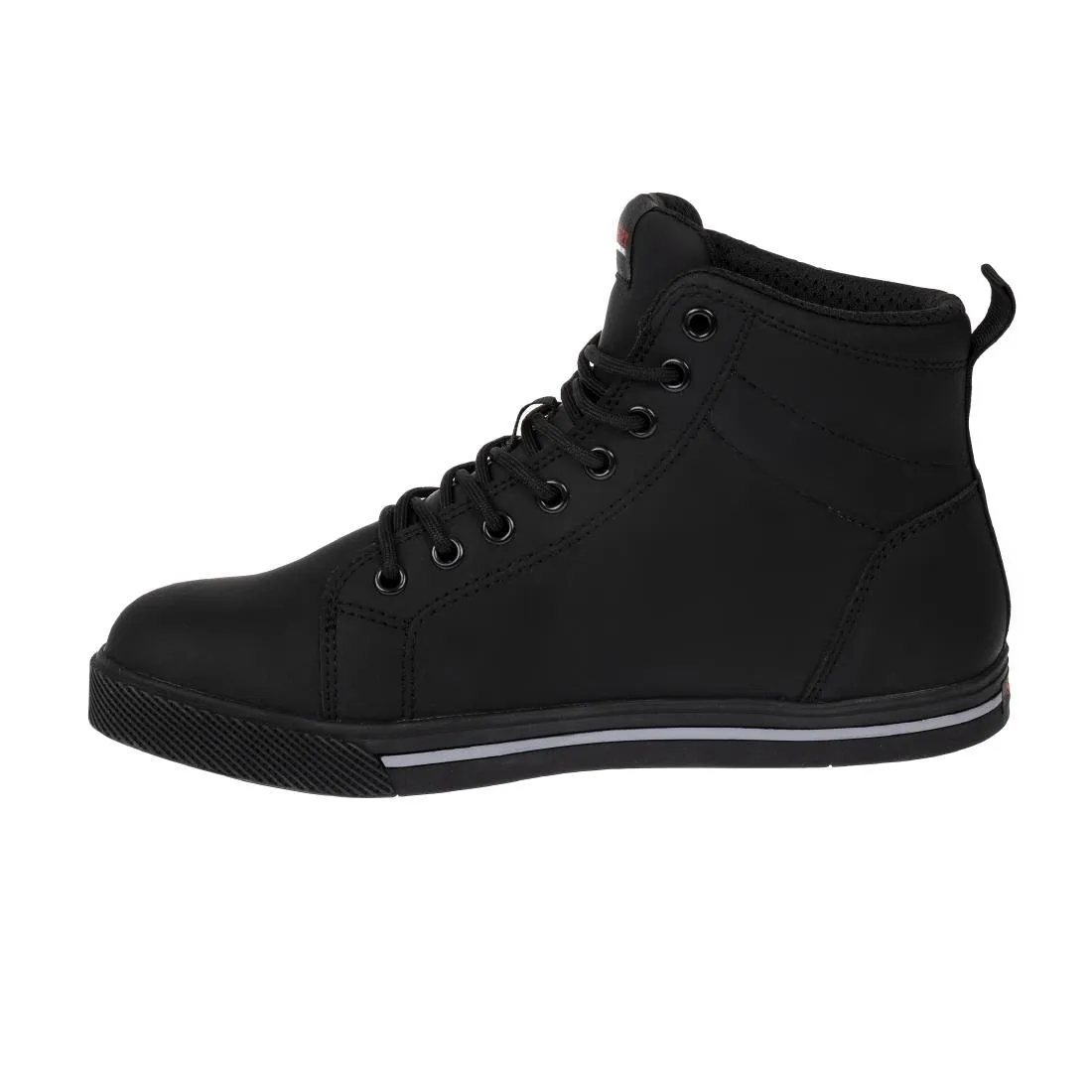 BA061-44 Slipbuster Recycled Microfibre Safety Hi Top Boots Matte Black 44