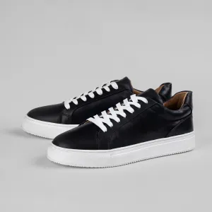 BlackSteel | Plain Black Sneakers