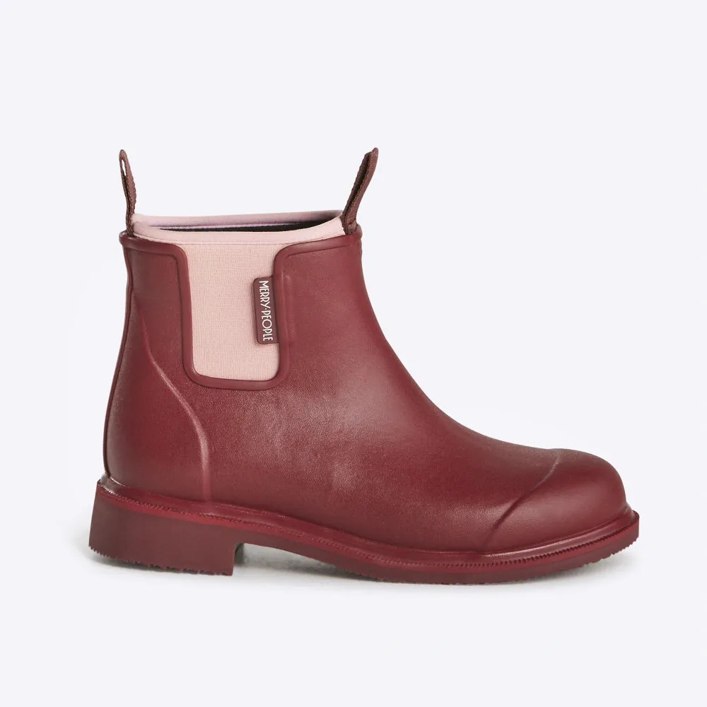 Bobbi Ankle Boot // Beetroot & Light Pink