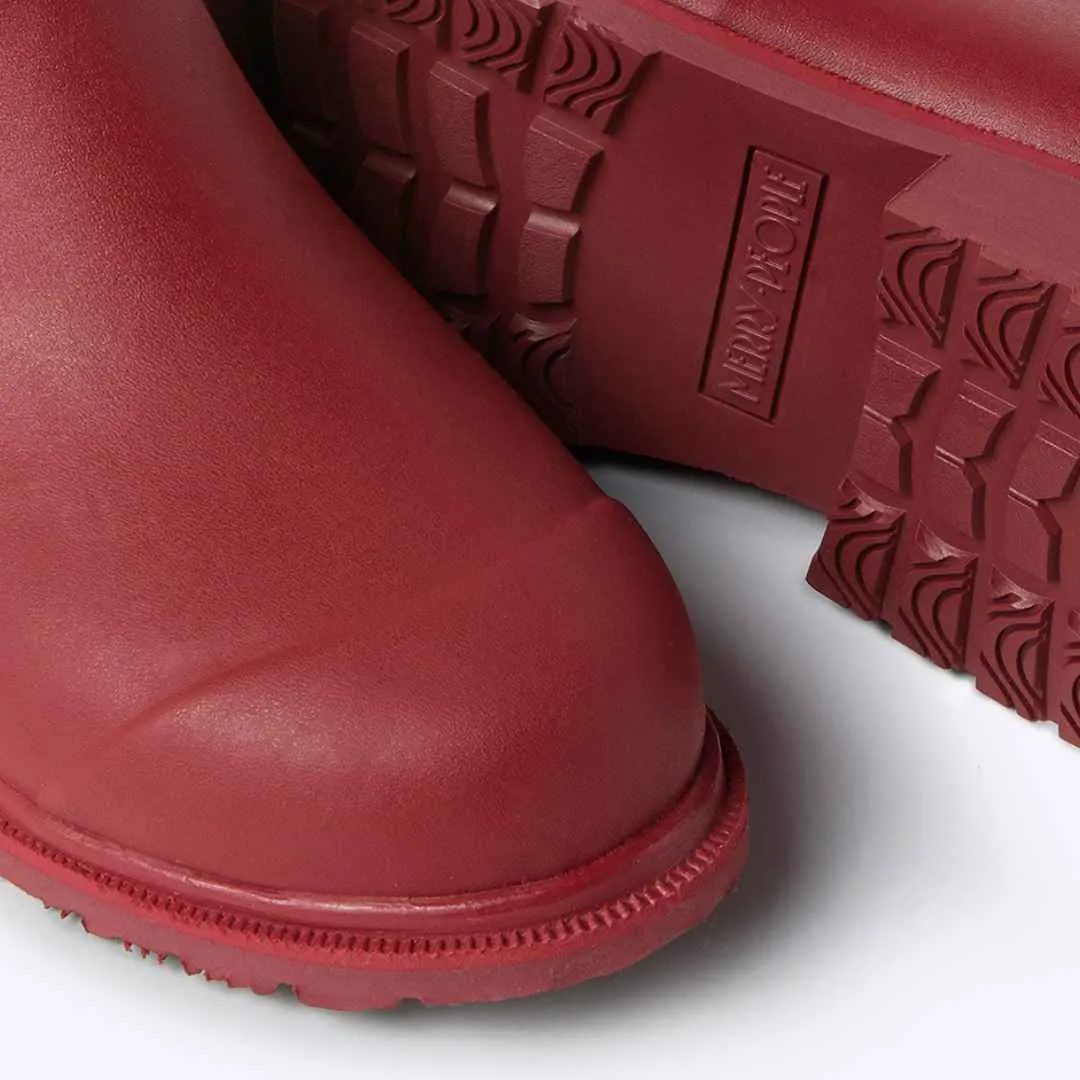 Bobbi Rain Boot // Beetroot & Light Pink