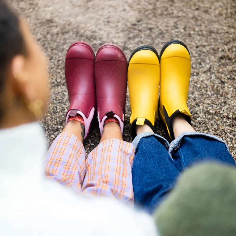 Bobbi Rain Boot // Beetroot & Light Pink