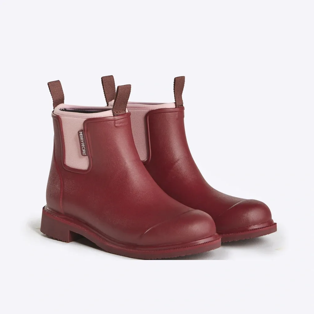 Bobbi Rain Boot // Beetroot & Light Pink