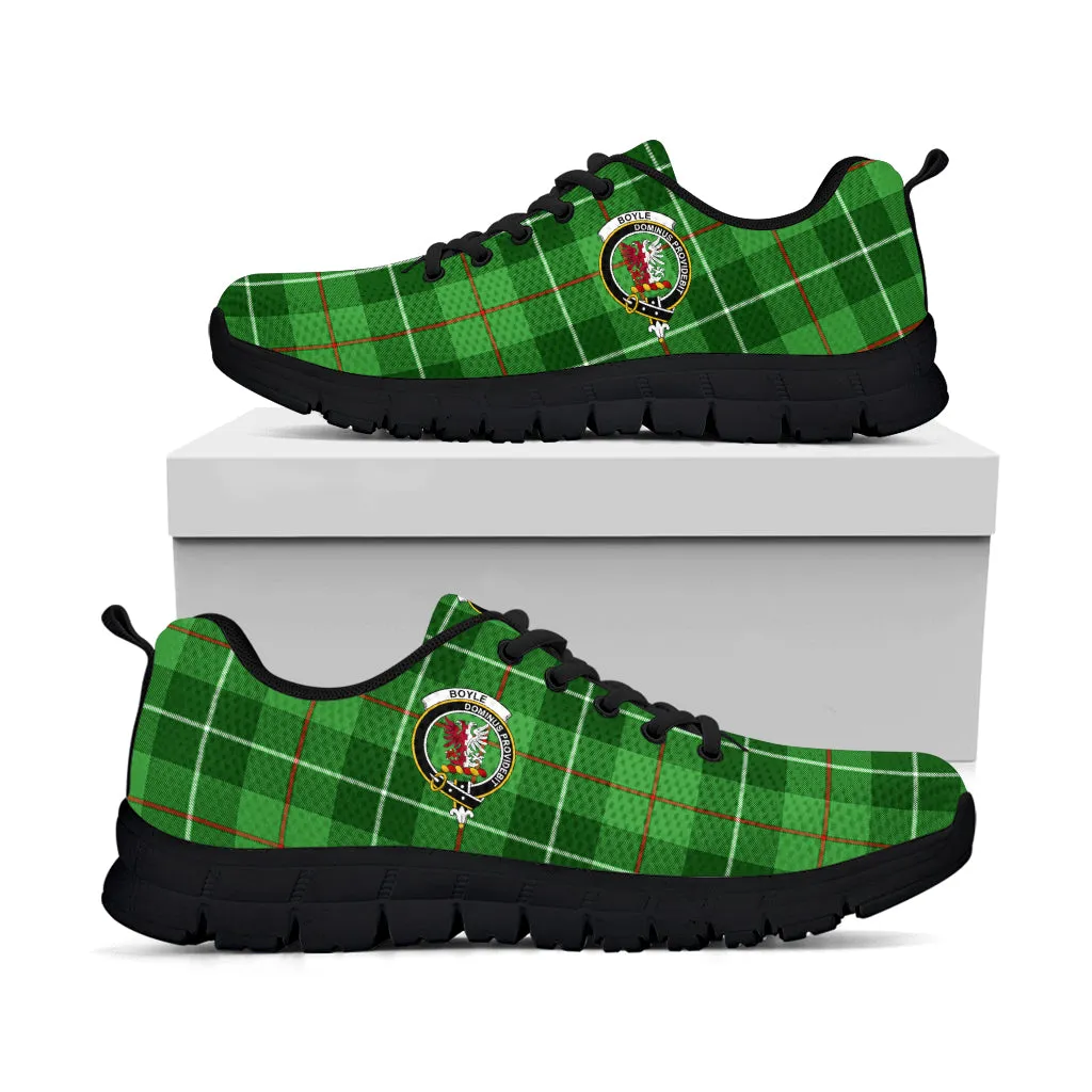 Boyle Tartan Sneakers with Family Crest