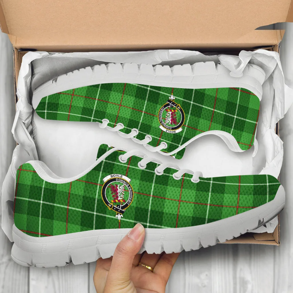 Boyle Tartan Sneakers with Family Crest