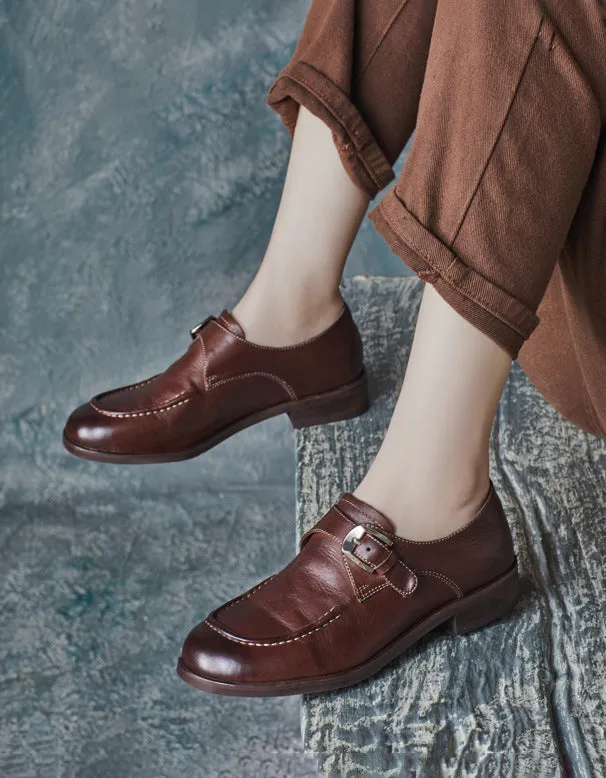 British style Handmade Monk Strap Loafers