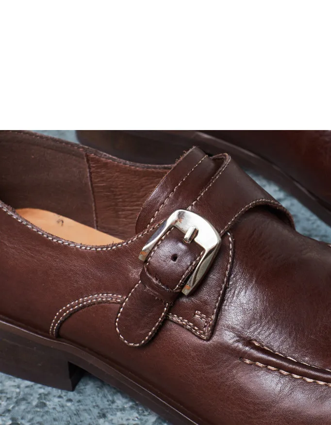 British style Handmade Monk Strap Loafers