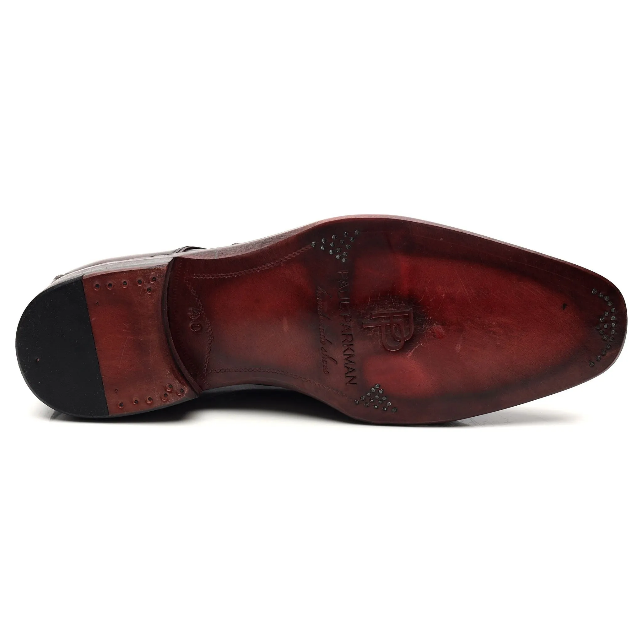 Burgundy Leather Double Monk Strap UK 6 EU 40