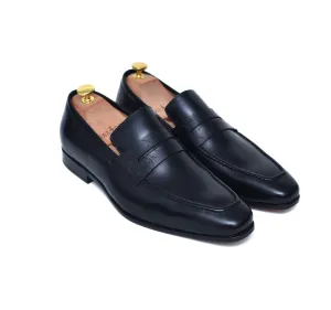 Carrera II - Black Leather Penny Shoes