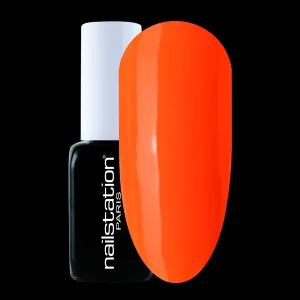 chardon lagache | Neon orange gel polish