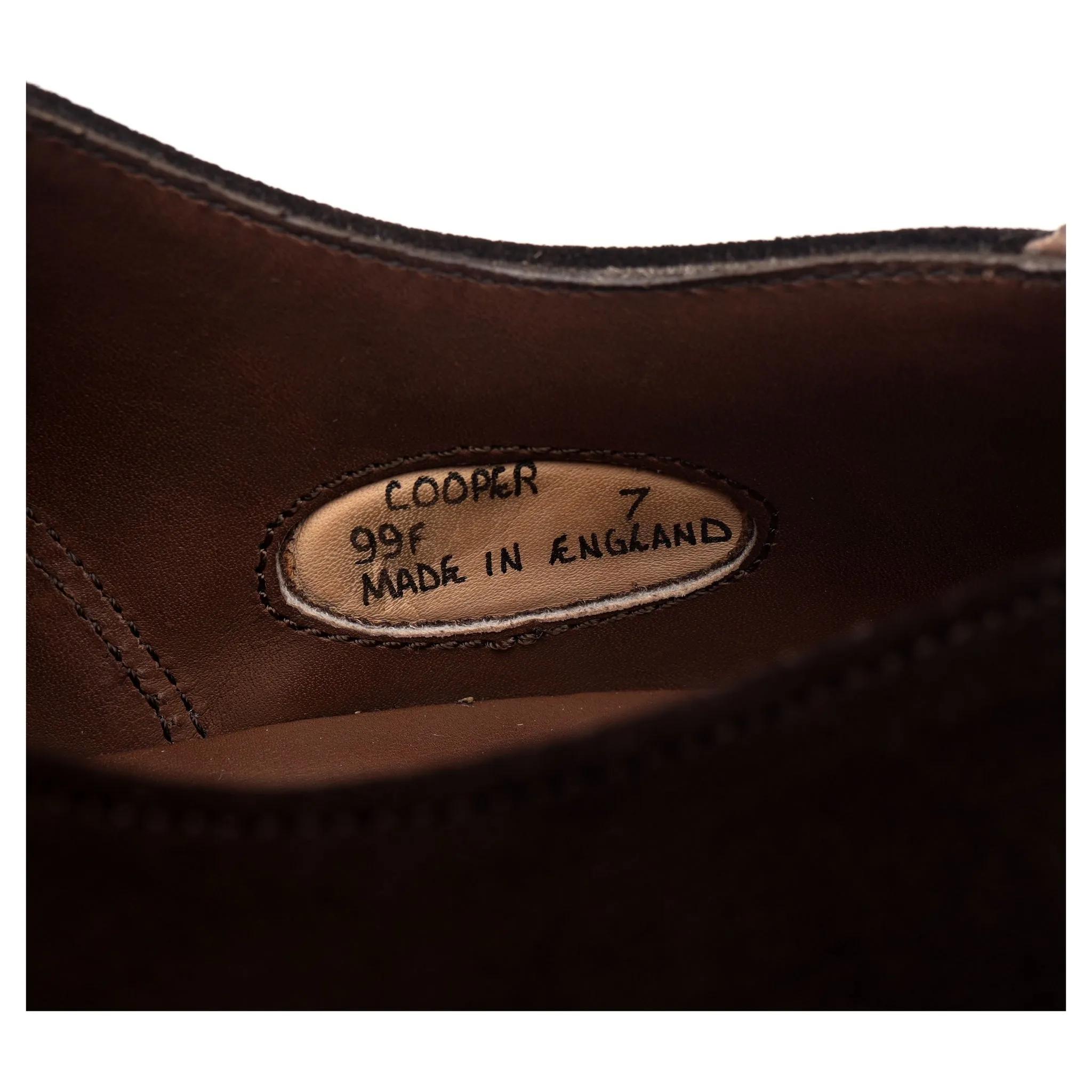 'Cooper' Brown Leather Double Monk Strap UK 7 F