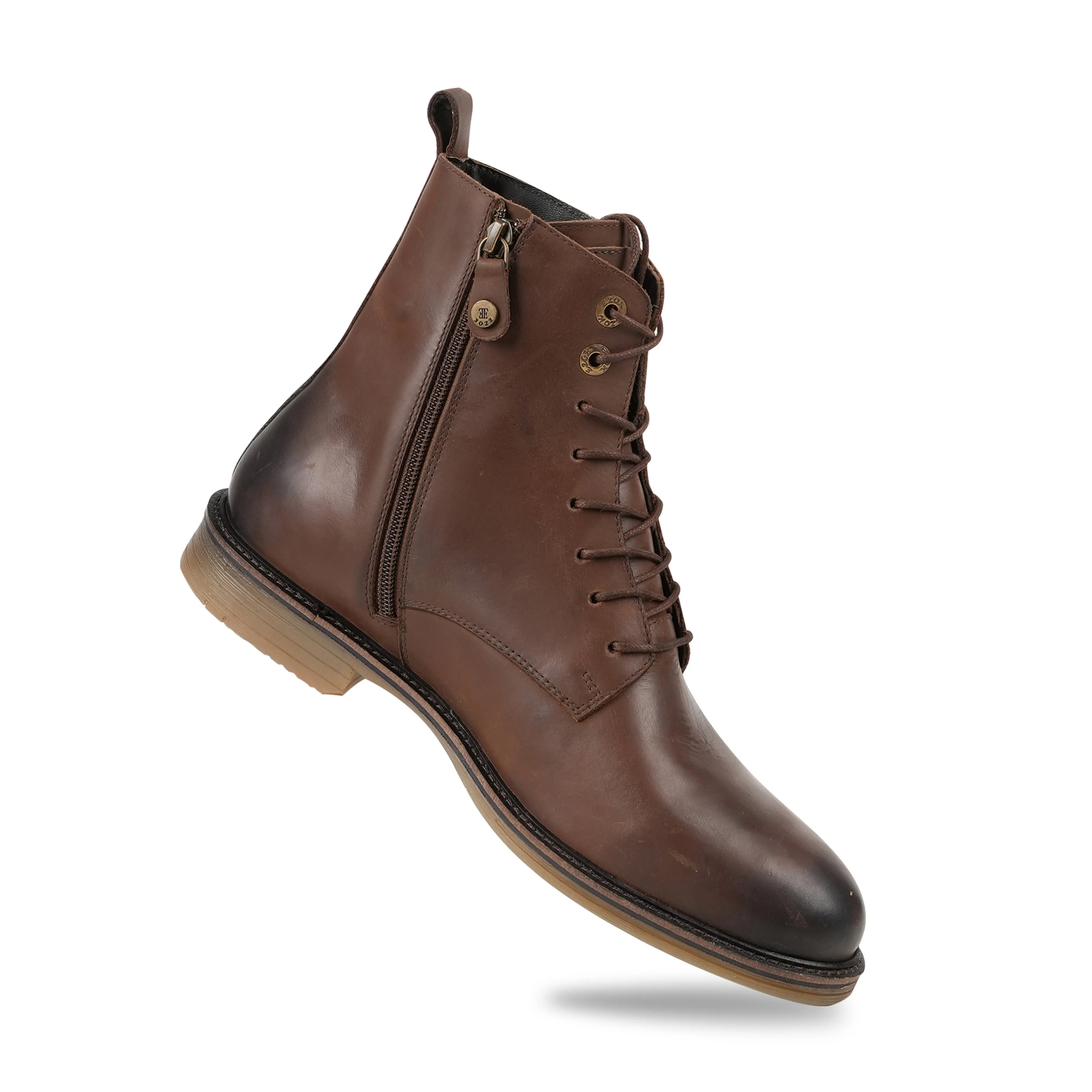 Ezok Leather ZIPPER ANKLE Boots for Men