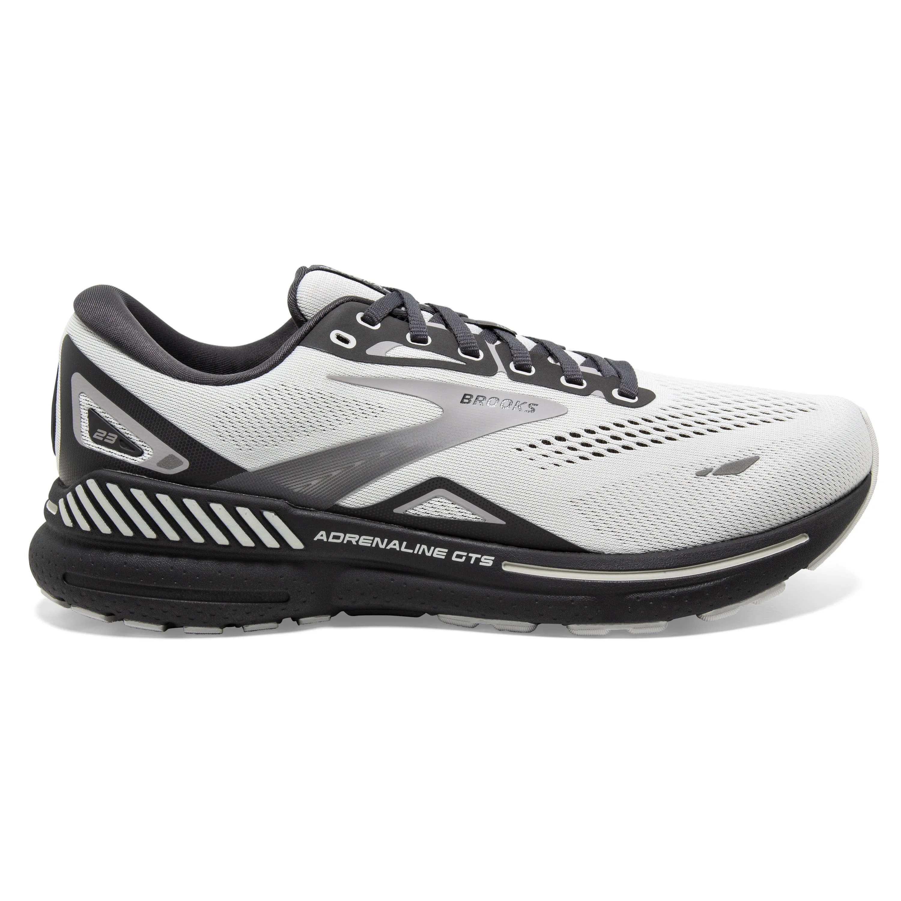 Men's Brooks Adrenaline GTS 23 1103911D065 Color: Oyster/Ebony/Alloy