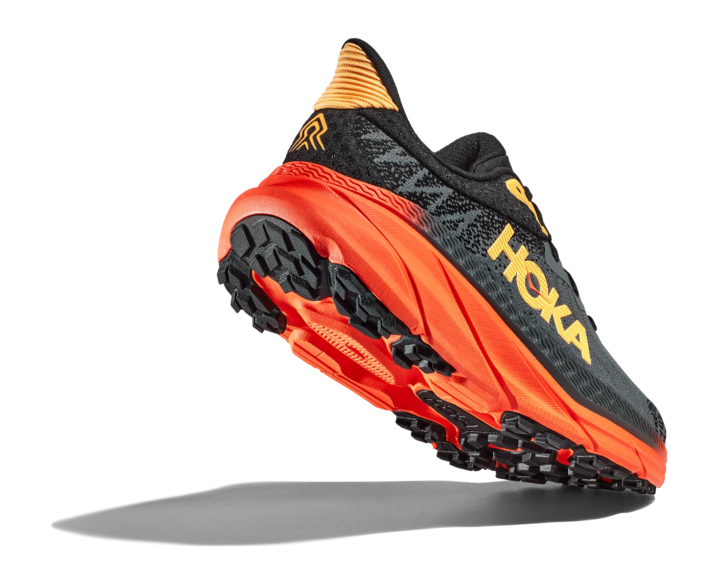 Men's Hoka Challenger 7 Color: Castlerock/Flame