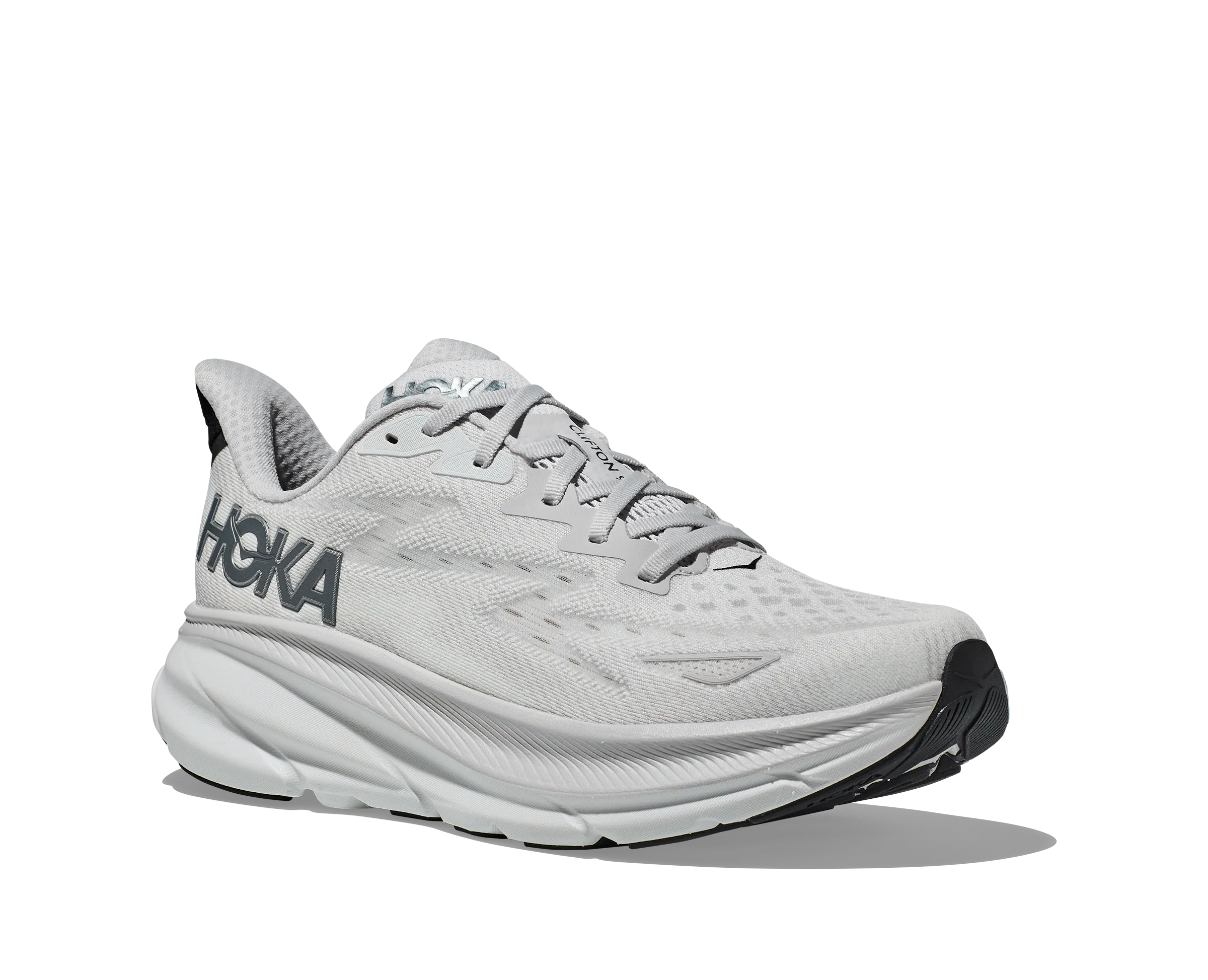 Men's Hoka Clifton 9 Color: Nimbus Cloud / Steel Wool