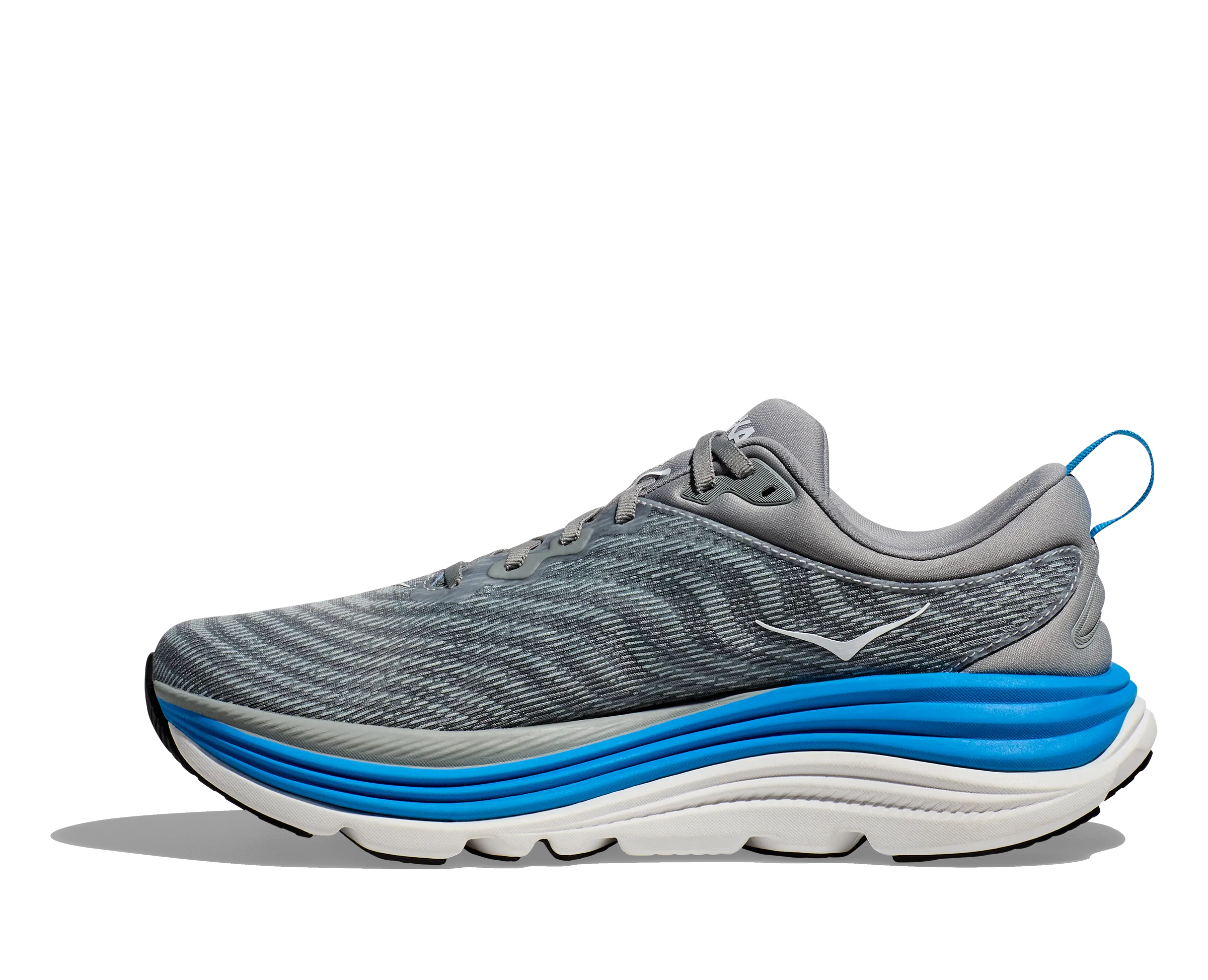 Men's Hoka Gaviota 5 Color: Limestone / Diva Blue (WIDE WIDTH)