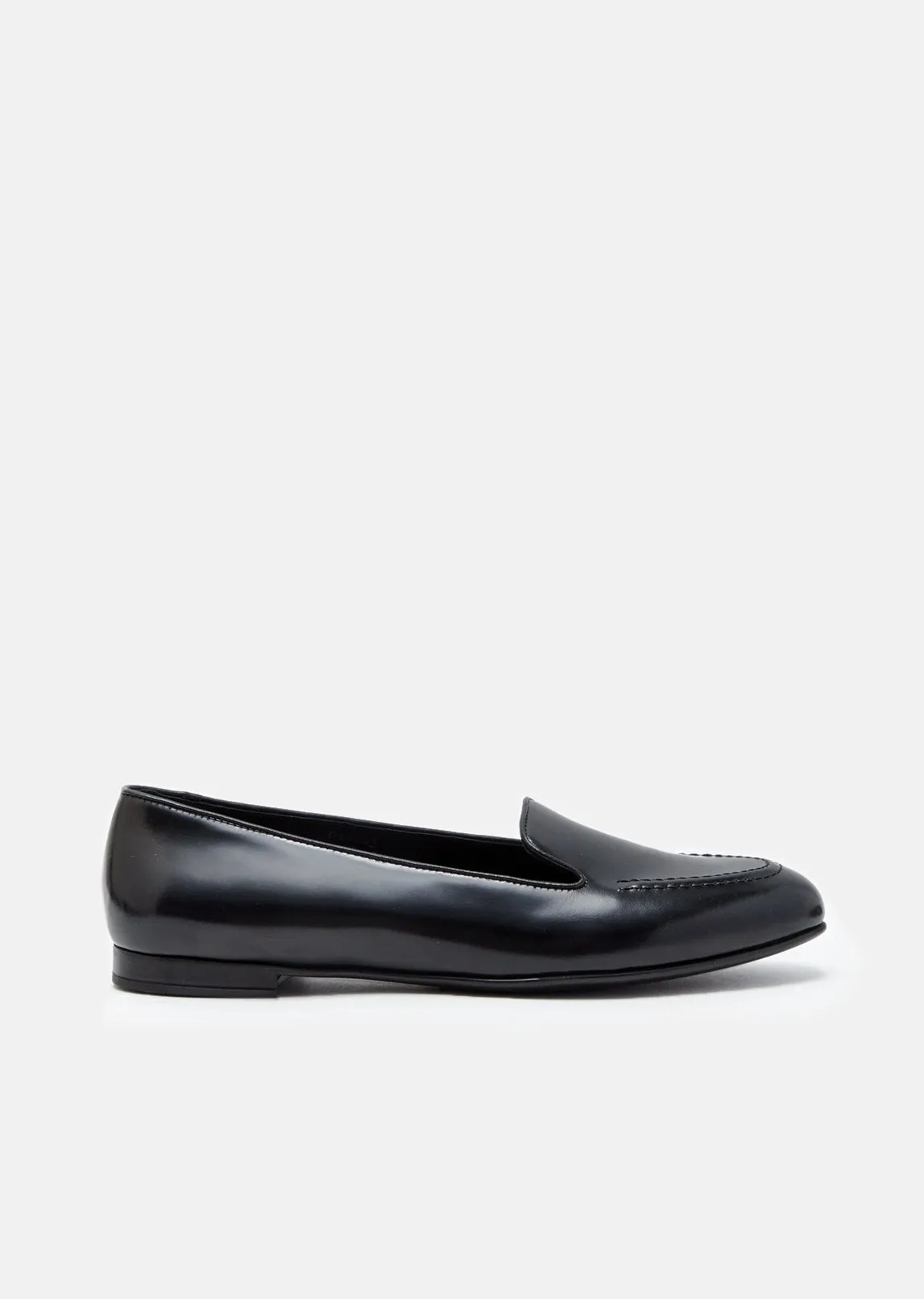 Octavia Polished Fume Ballerina Loafers