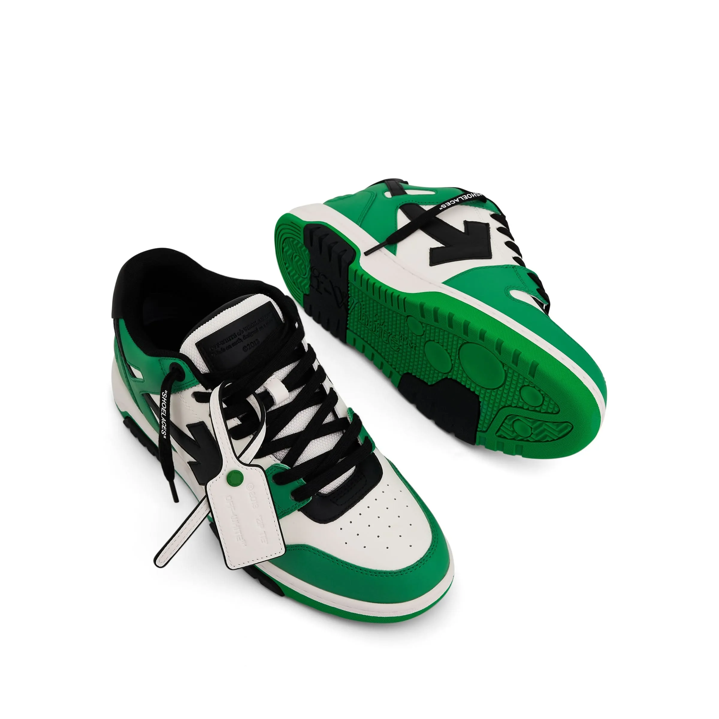 Out of Office Calf Leather Sneaker Green/Black