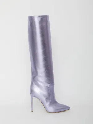 Paris Texas Lilac Leather Boots