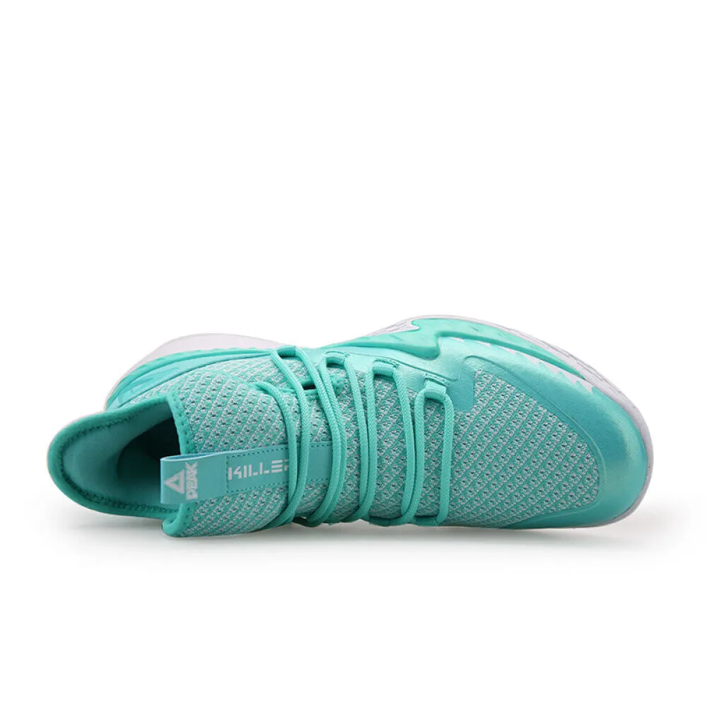 PEAK  Professional Basketball Shoes Mid Sneakers Green