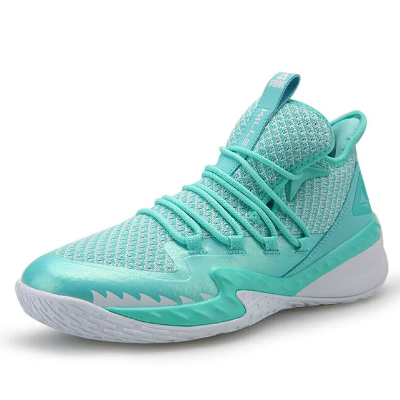 PEAK  Professional Basketball Shoes Mid Sneakers Green