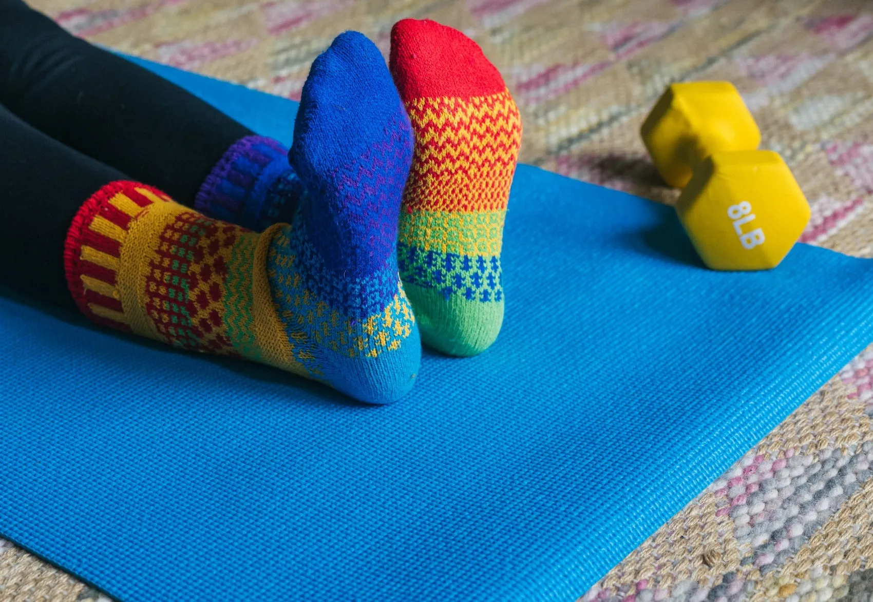 Rainbow Crew Socks