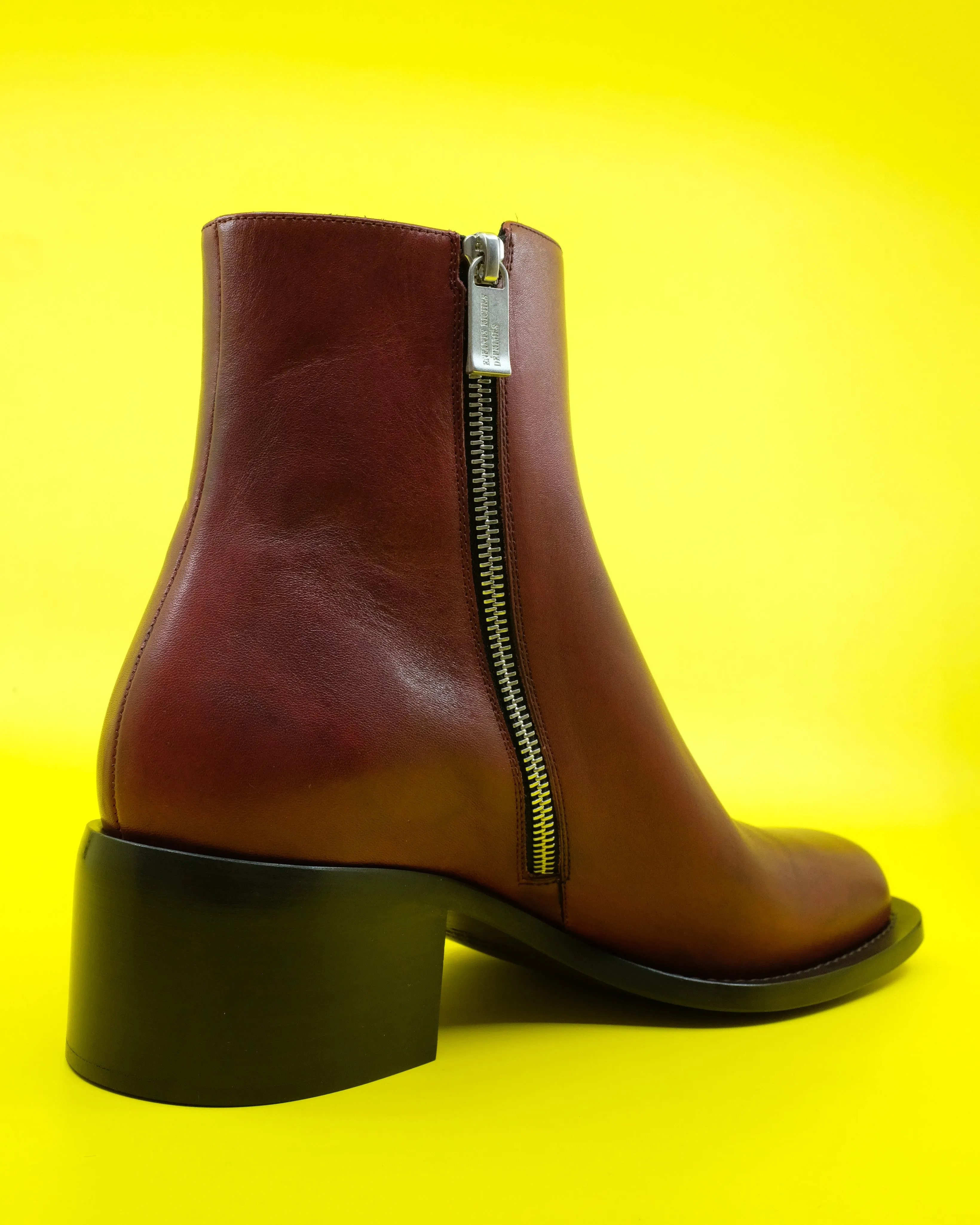 Red Square Toe Frankie Boot