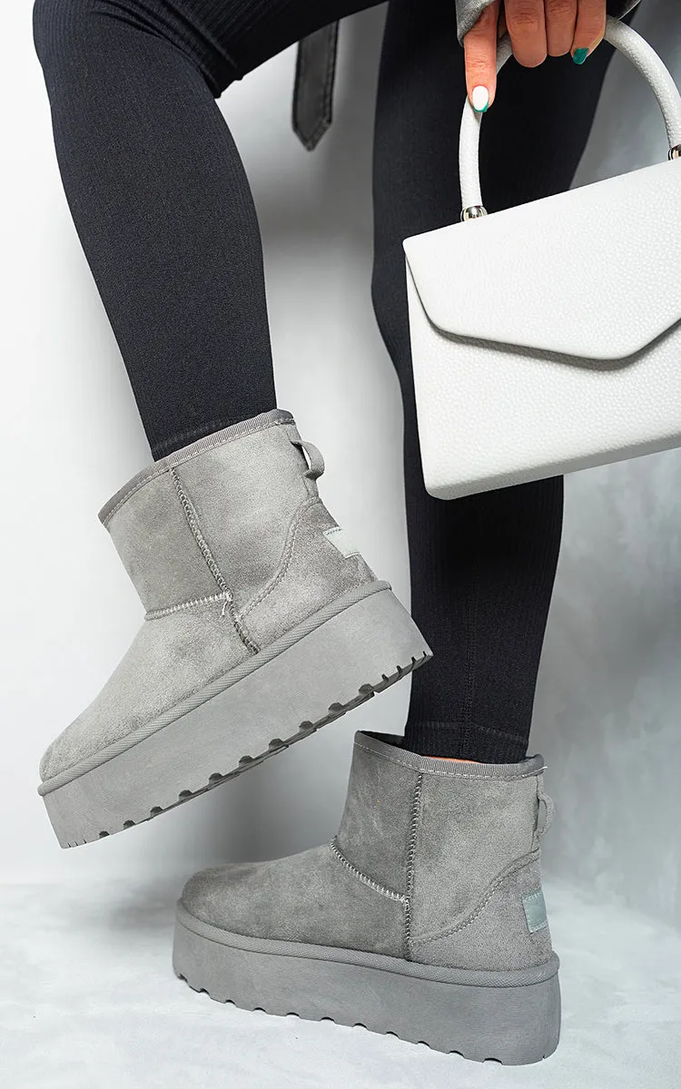 Thick Heel Platform Boots