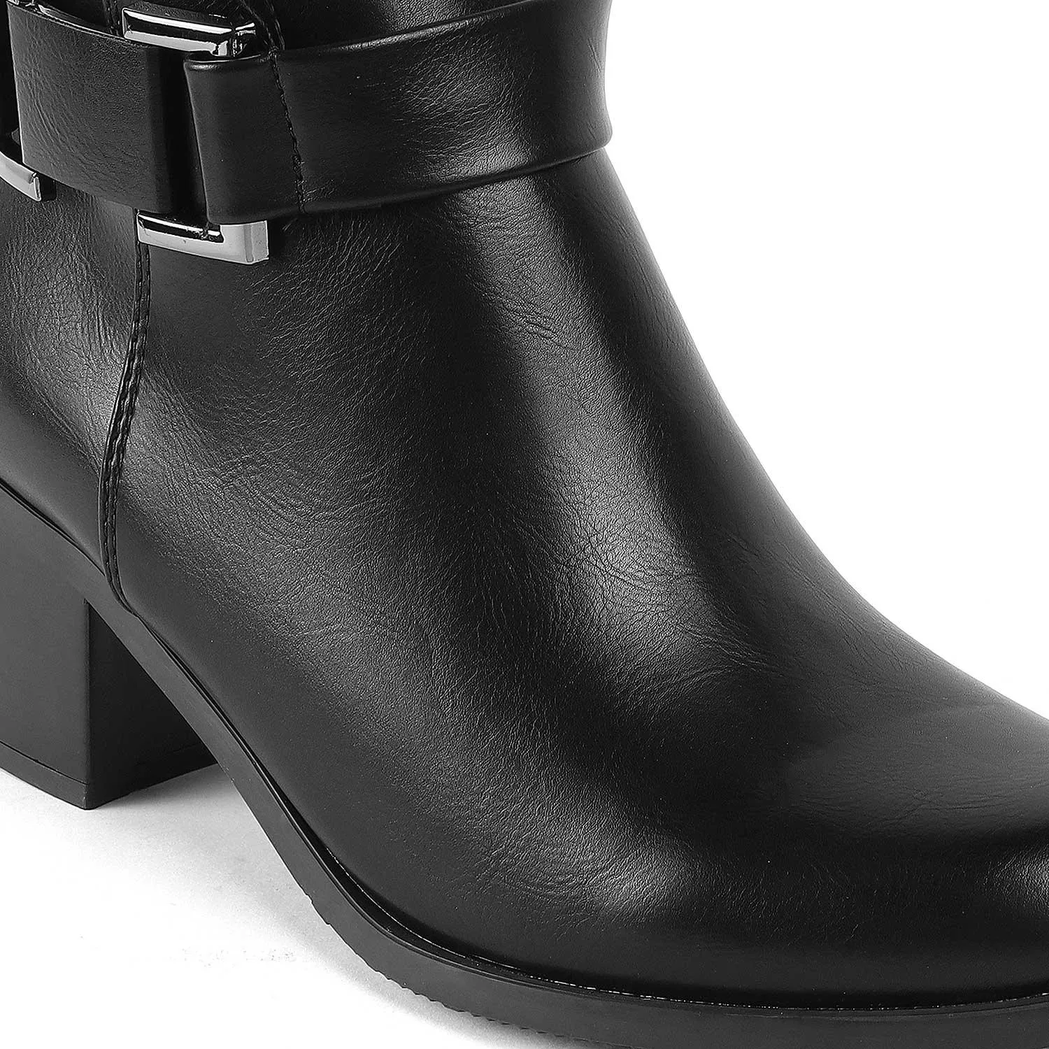 Tresmode Geneve Black Women's Ankle-length Boots