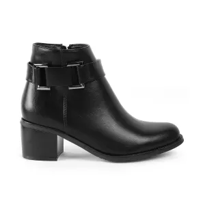 Tresmode Geneve Black Women's Ankle-length Boots