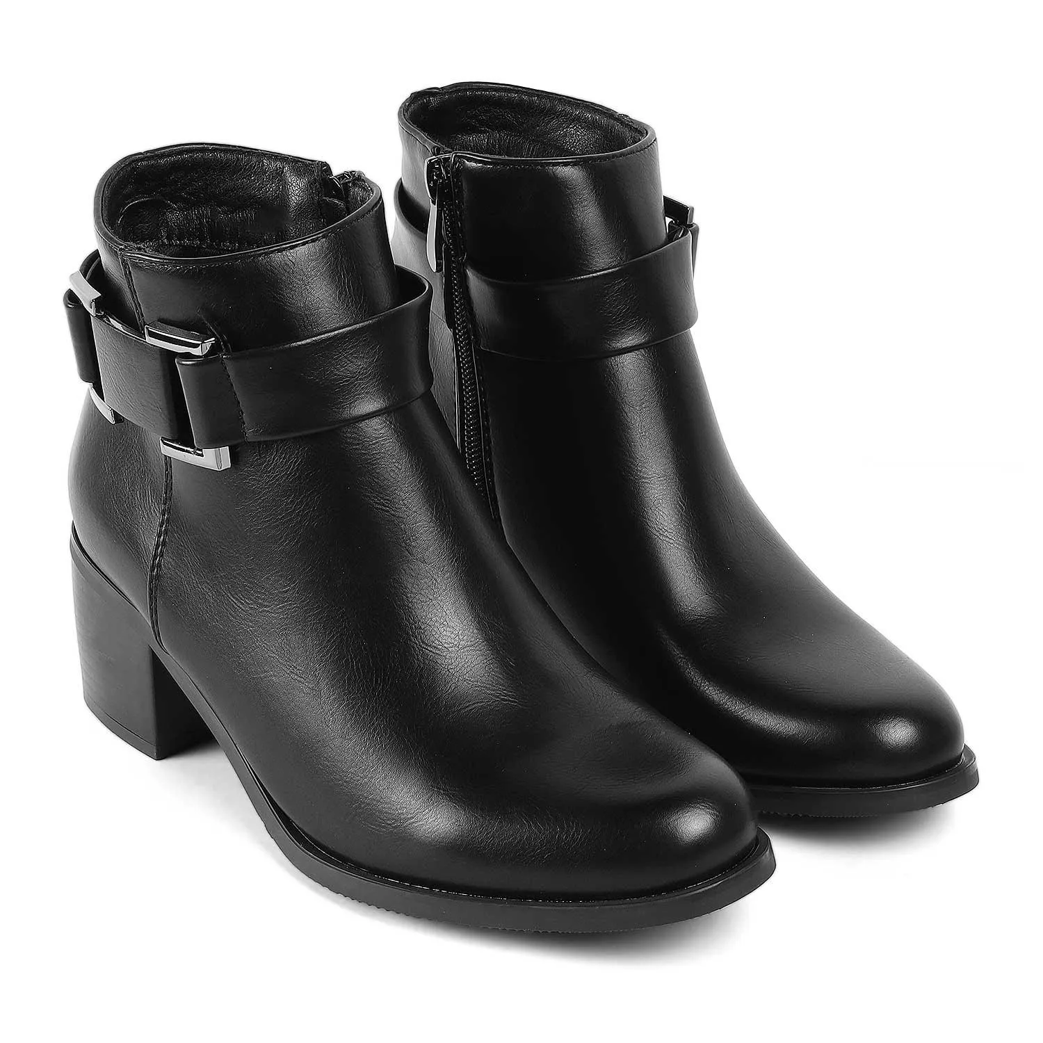 Tresmode Geneve Black Women's Ankle-length Boots