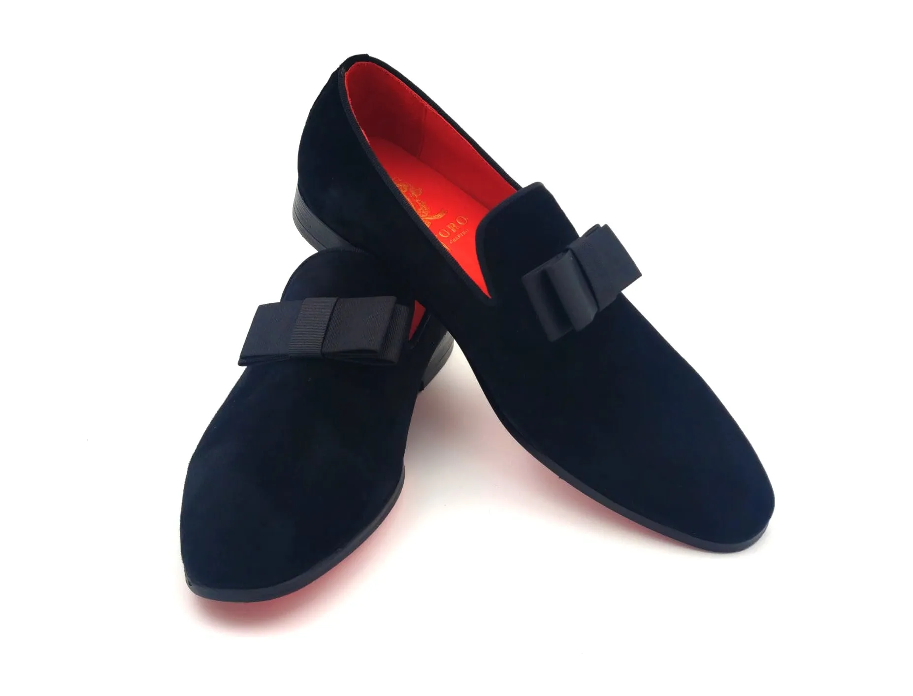 Trevor II - Black Suede Opera Loafers