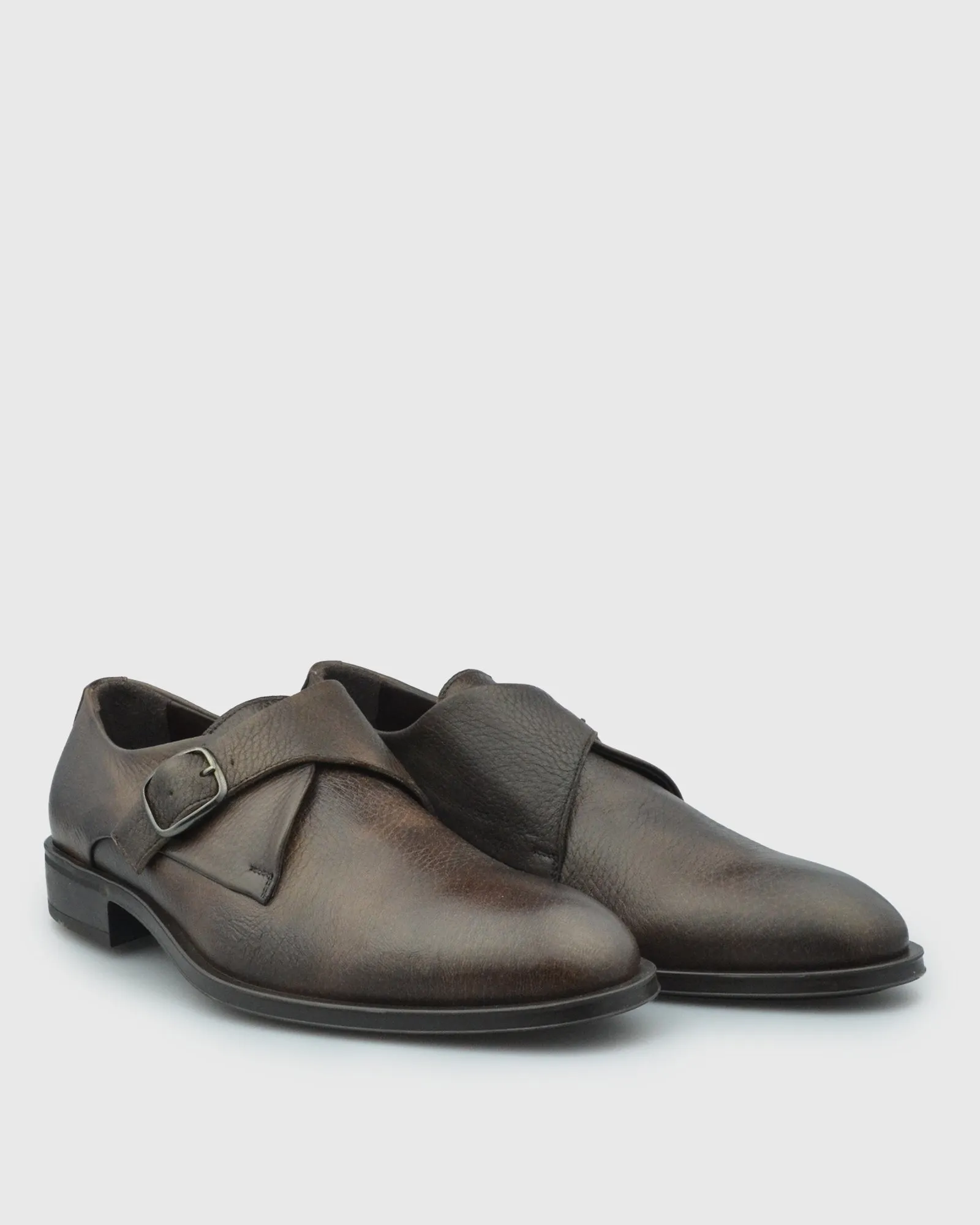 VINCENT & FRANKS VFS22 DEER LEATHER BROWN MONK STRAP