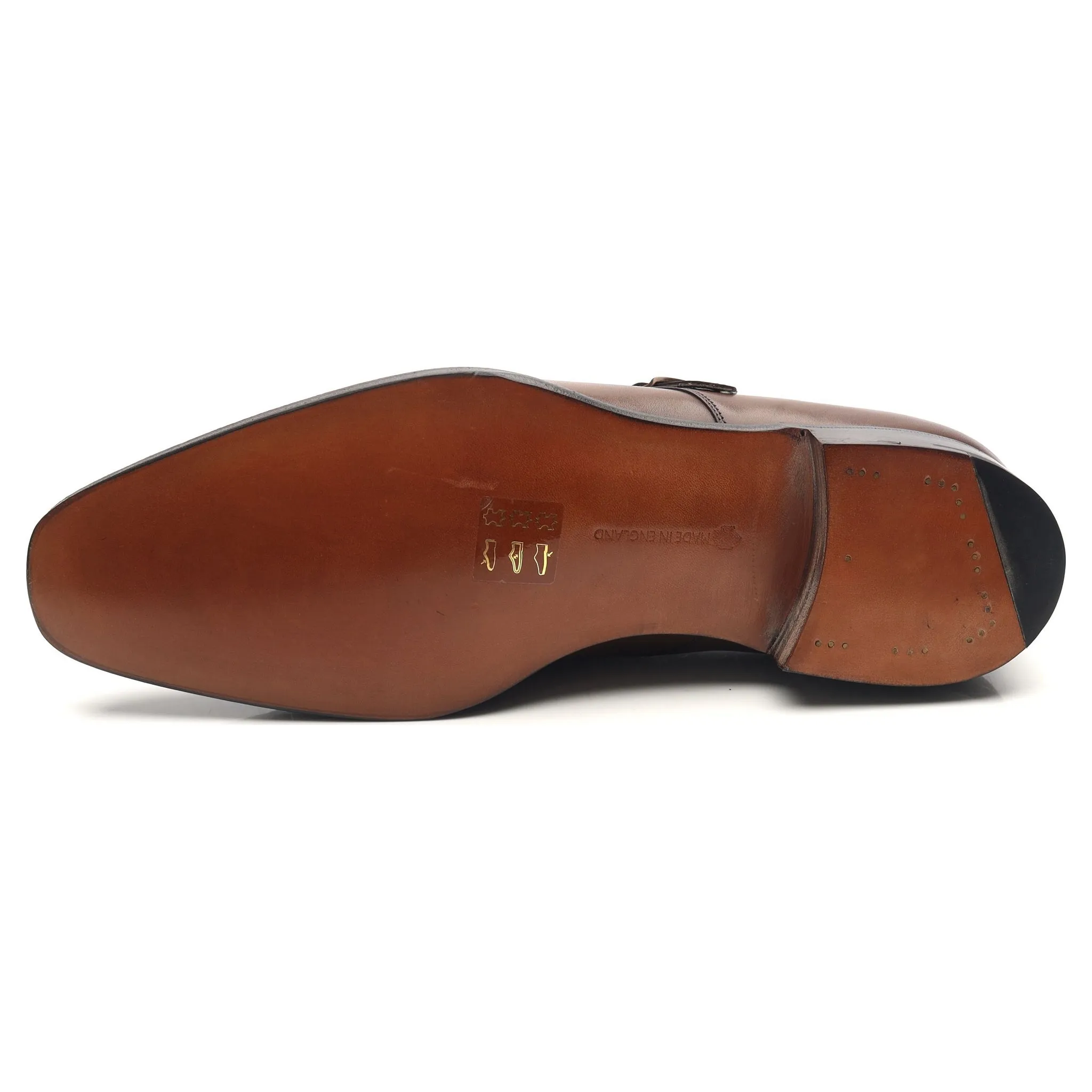 'Westminster' Dark Brown Leather Double Monk Strap UK 9.5 E