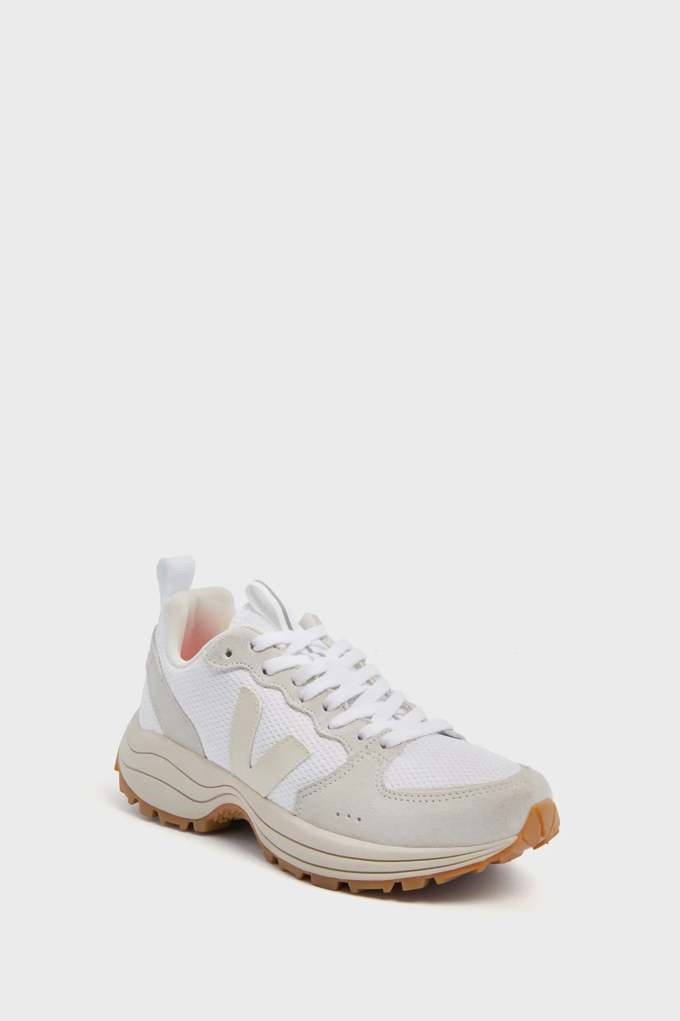 White Pierre Natural Venturi Sneakers