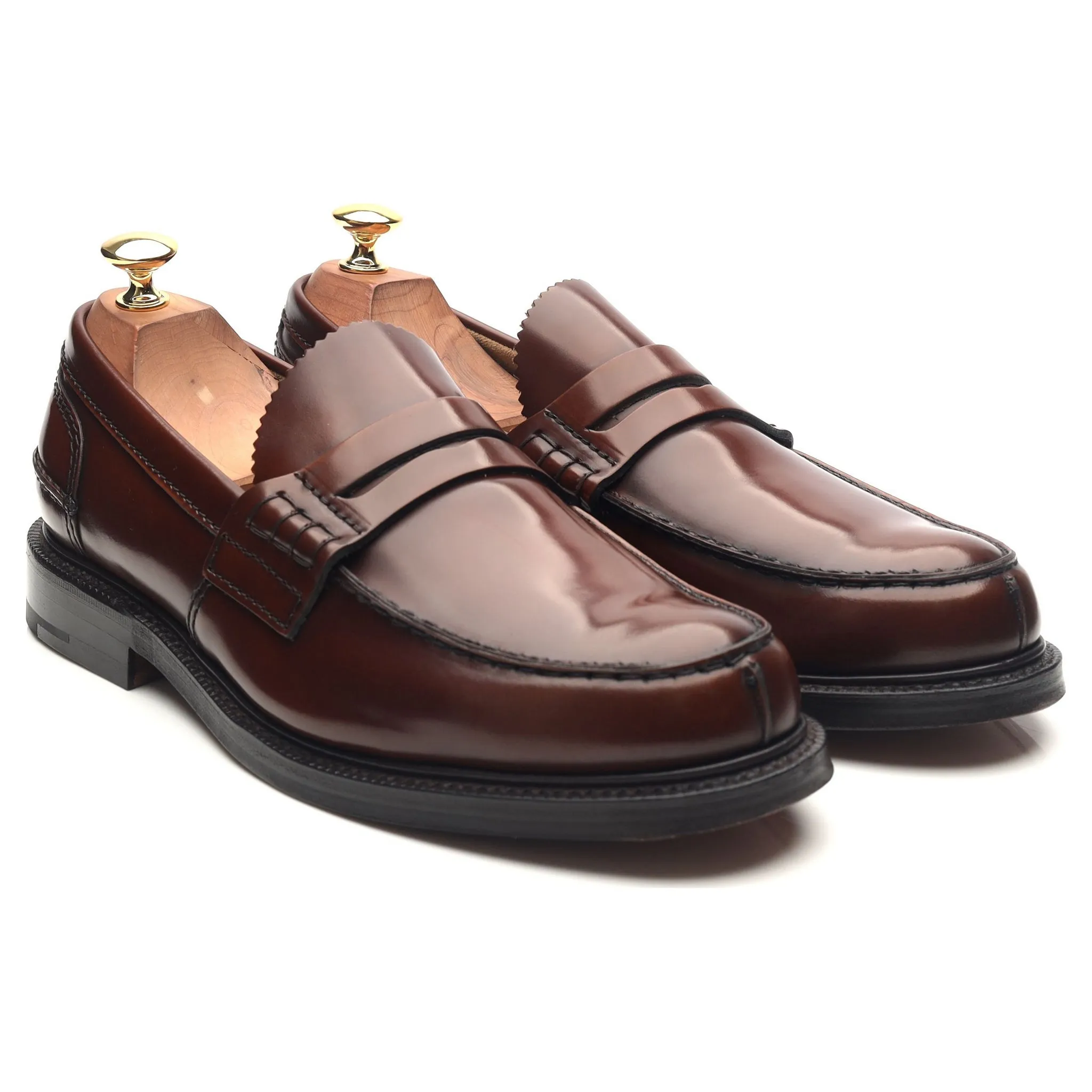 'Willenhall' Brown Leather Loafers UK 9 G