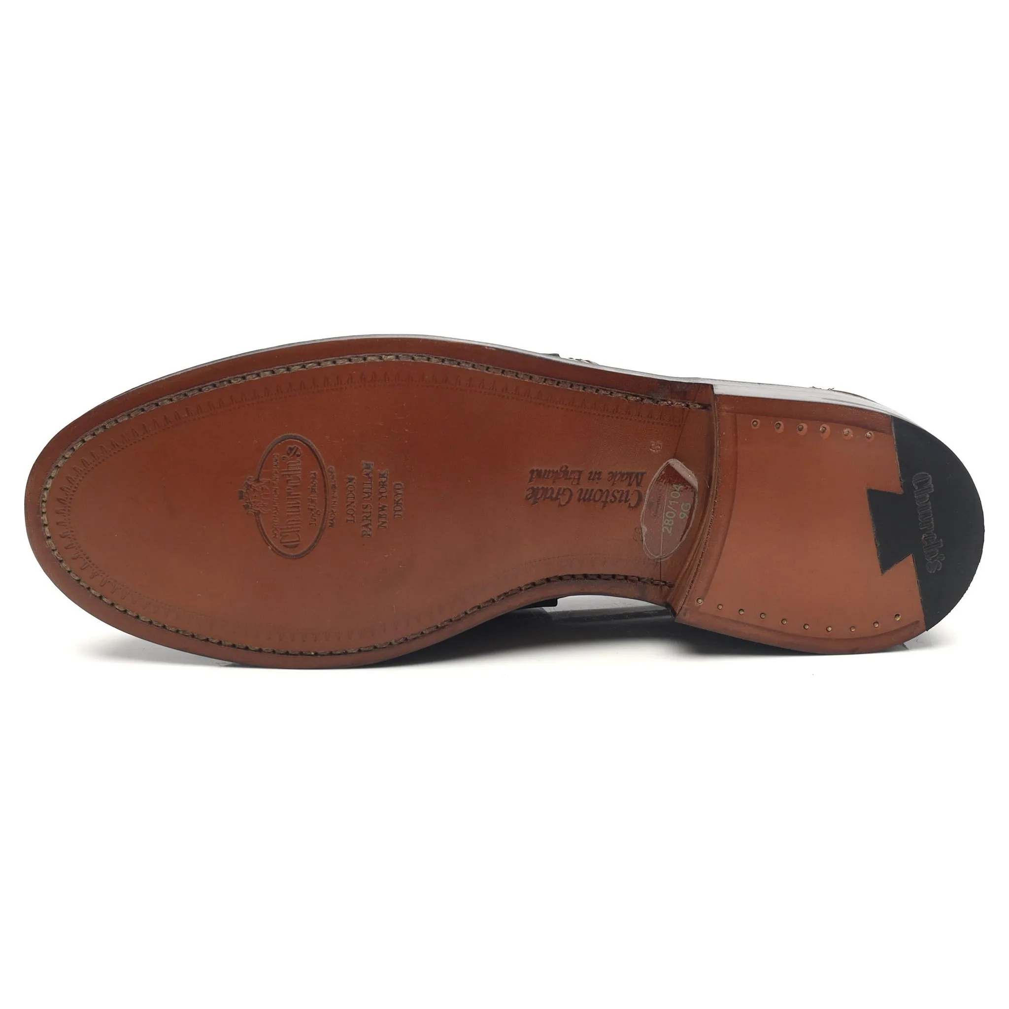 'Willenhall' Brown Leather Loafers UK 9 G