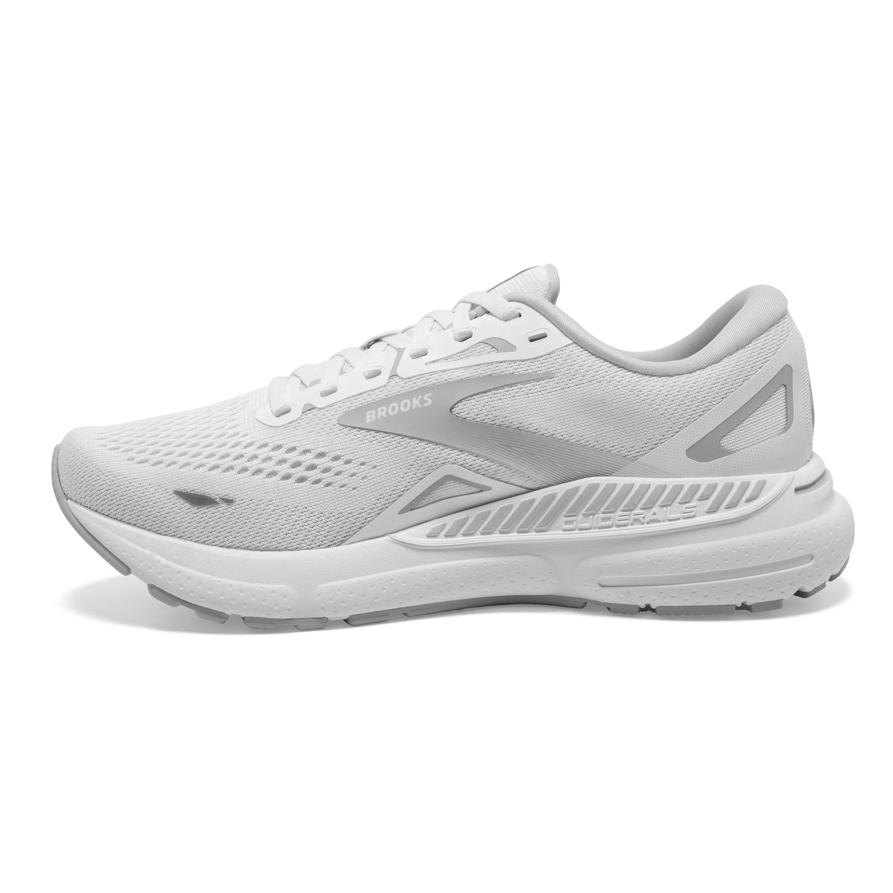 Women's Brooks Adrenaline GTS 23 1203811B104 Color: White/Oyster/Silver