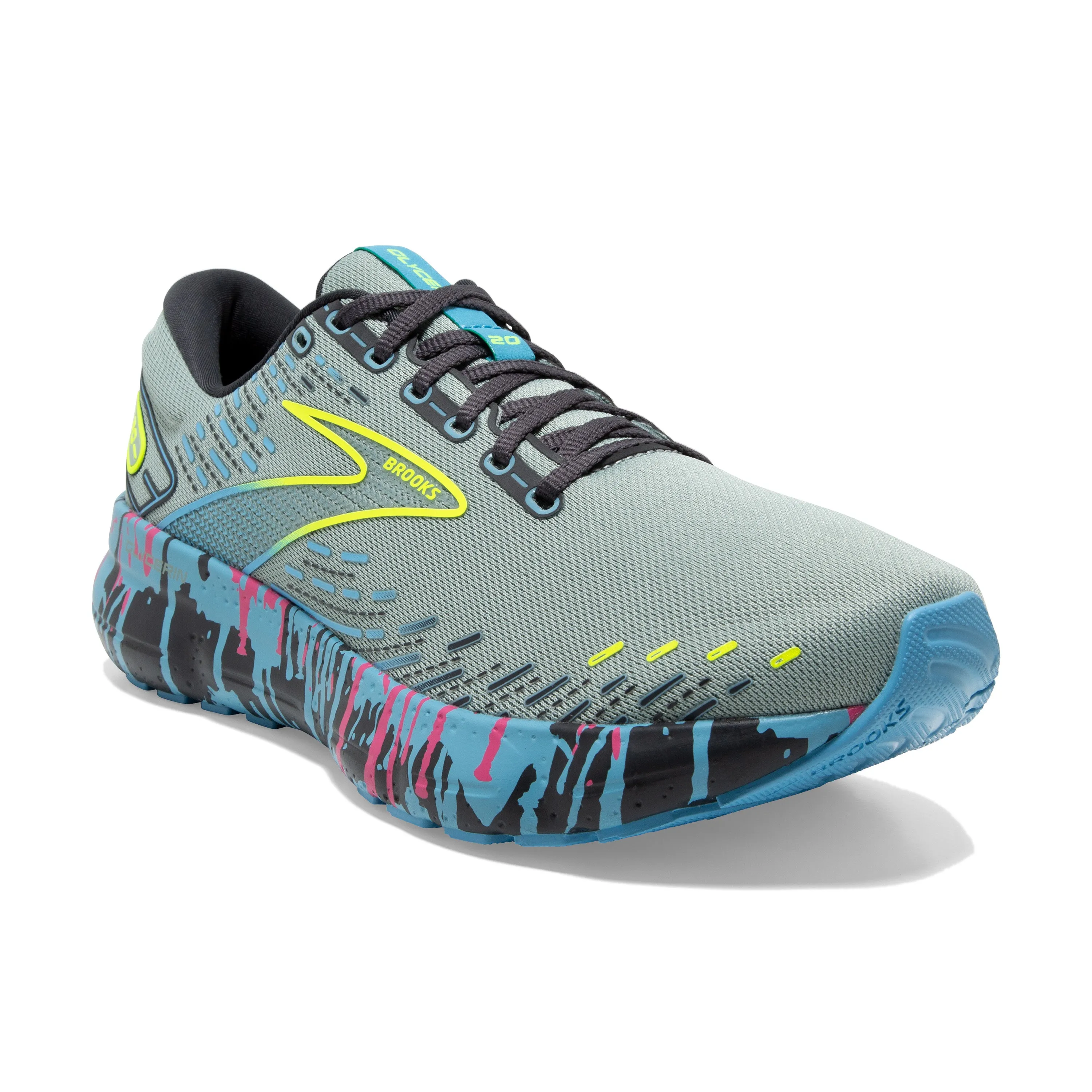 Women's Brooks Glycerin 20 Color: Jadeite/Alaskan Blue/Ebony